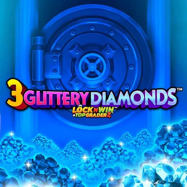 3 Glittery Diamonds game by PearFiction Studios – logo hosted on Vincispin Casino