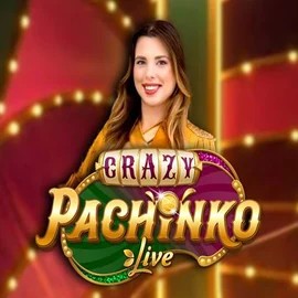 Crazy Pachinko online game logo by Evolution on vincispins.eu