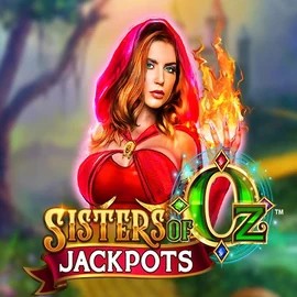 Sisters Of Oz Jackpots slot logo by Triple Edge Studios at Vincispin Casino